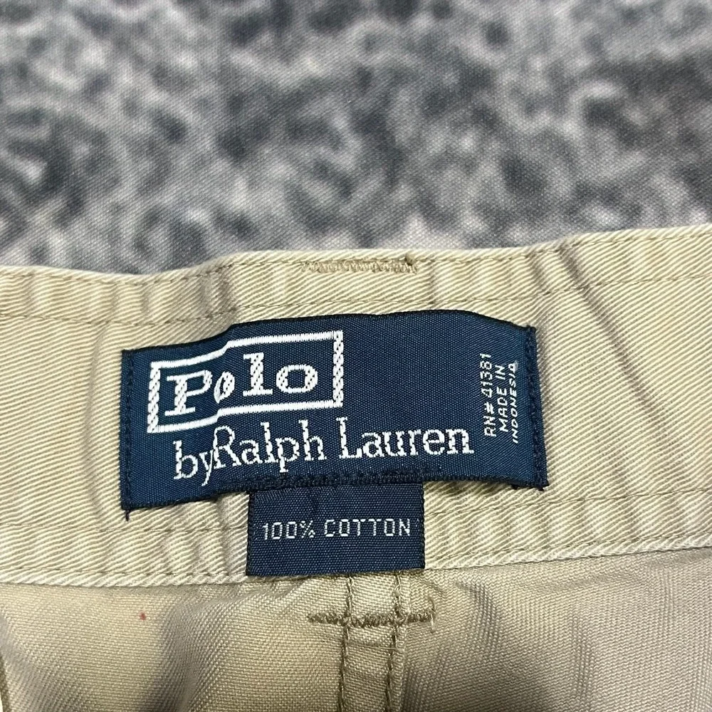 Polo Ralph Lauren Cargo Shorts Mens 31 Beige Utility Tactical Hiking Preppy